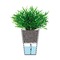 Горшок для растений с функцией самополива, 11 см, серый