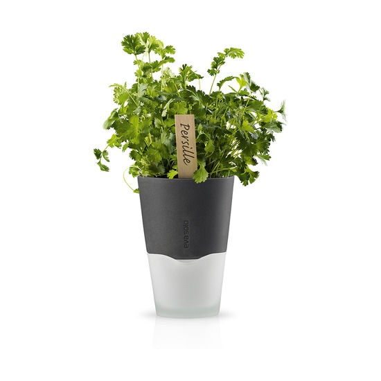 Горшок для растений с функцией самополива, 11 см, матовый серый