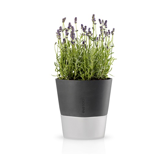 Горшок для растений с функцией самополива, 20 см, серый