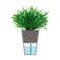 Горшок для растений с функцией самополива, 25 см, серый