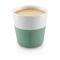 Чашки для эспрессо, 80 мл, 2 шт, лунно-зелёные