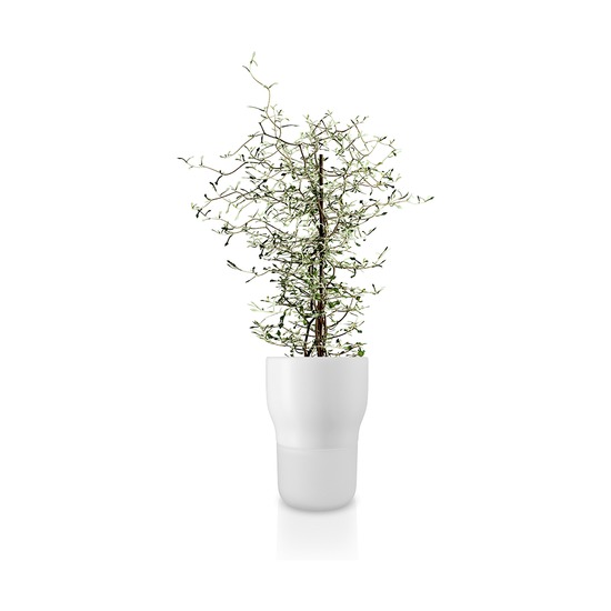 Горшок для растений с функцией самополива, 13 см, белый