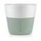 Чашки для лунго, 230 мл, 2 шт, светло-зеленые