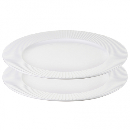 Набор обеденных тарелок Liberty Jones Soft Ripples, 27 см, белый, 2 шт.