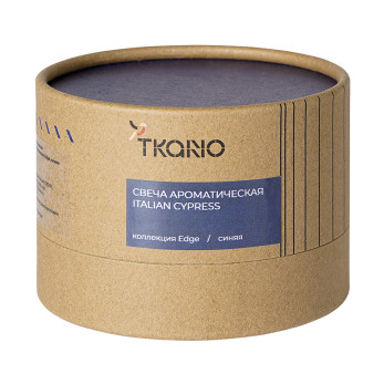 Свеча ароматическая Tkano Edge Italian Cypress, синяя