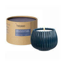 Свеча ароматическая Tkano Edge Vetiver & Black Cypress, синяя