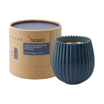 Свеча ароматическая с деревянным фитилём cypress, jasmine & patchouli из коллекции edge, синий, 60 ч