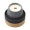 Свеча ароматическая с деревянным фитилём nutmeg, leather & vanilla из коллекции edge, серый, 60 ч